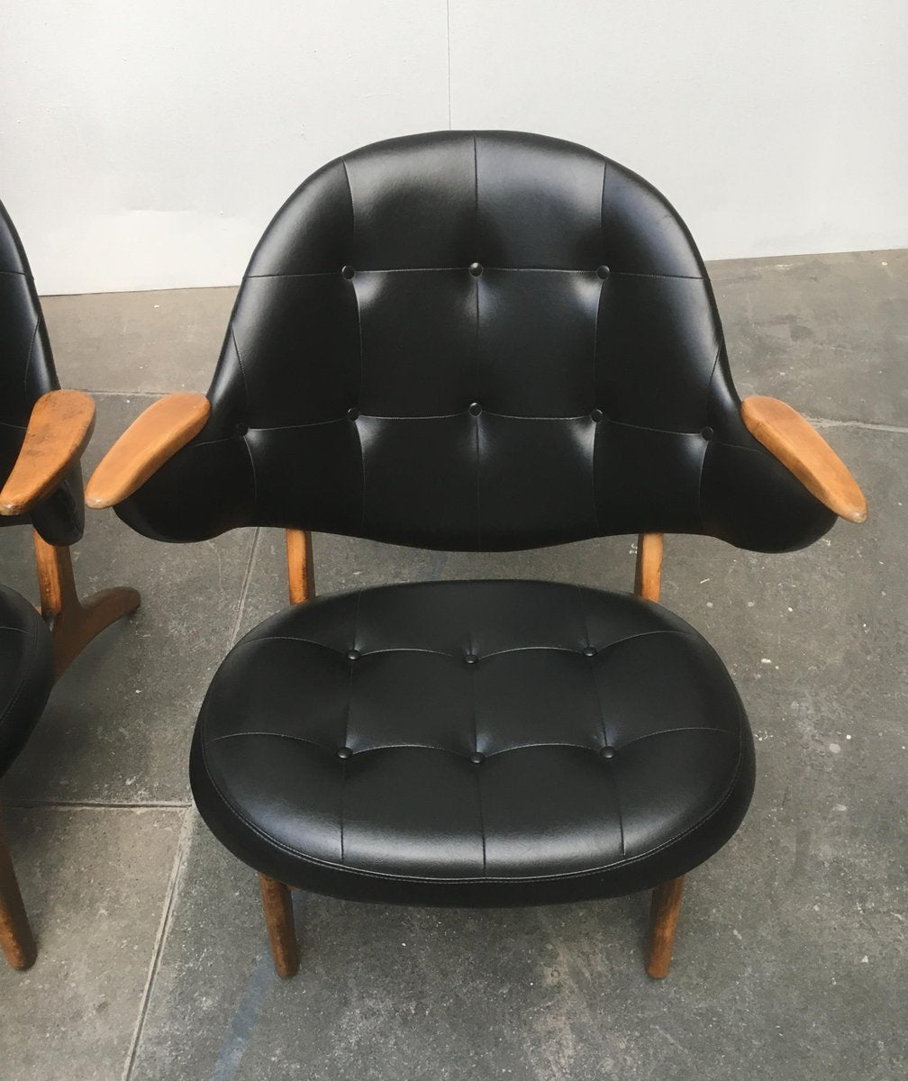 Model 33 Lounge Chairs by Carl Edward Matthes, 1950s, Set of 4