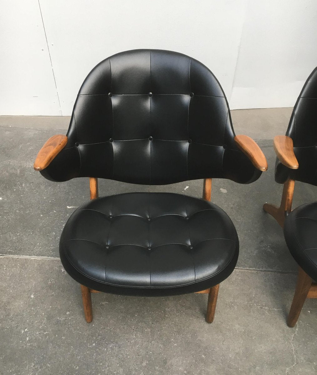 Model 33 Lounge Chairs by Carl Edward Matthes, 1950s, Set of 4