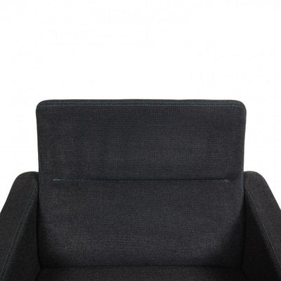 Model 3301 Airport Chair in Grey Fabric by Arne Jacobsen for Fritz Hansen, 1980s-MTD-1400604