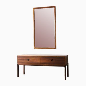 Model 334 Chest of Drawers with Mirror by Kai Kristiansen for Aksel Kjersgaard, 1960s, Set of 2-DXL-1702388