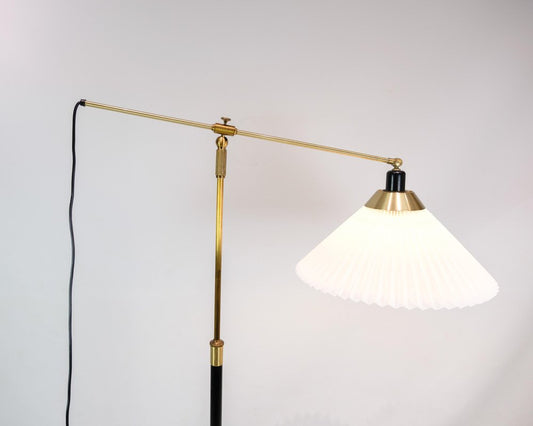 Model 349 Floor Lamp in Brass attributed to Le Klint, 1970s