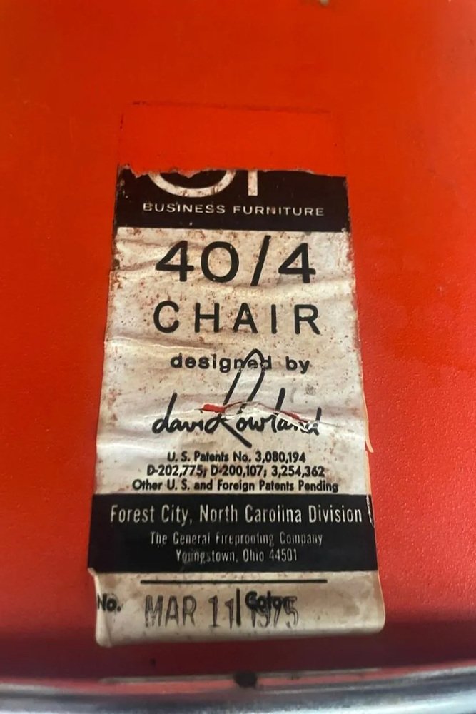 Model 40/4 Chairs by David Rowland, 1975, Set of 6