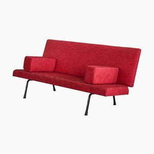 Model 447 Sofa in Red Fabric attributed to Wim Rietveld for Gispen, 1950s-LPQ-1750922