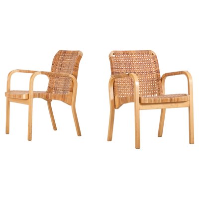 Model 45 Armchairs attributed to Alvar Aalto for Artek, 1970s, Set of 2-QU-1759790