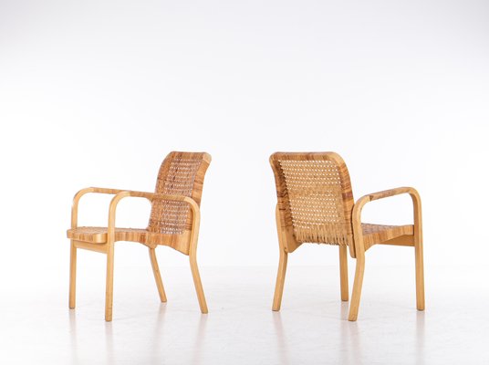 Model 45 Armchairs attributed to Alvar Aalto for Artek, 1970s, Set of 2-QU-1759790