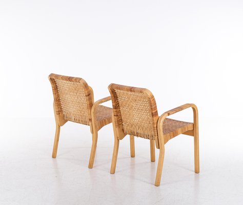 Model 45 Armchairs attributed to Alvar Aalto for Artek, 1970s, Set of 2-QU-1759790