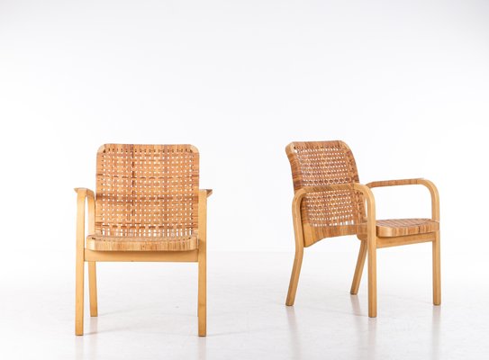 Model 45 Armchairs attributed to Alvar Aalto for Artek, 1970s, Set of 2-QU-1759790