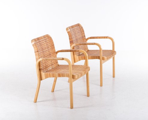 Model 45 Armchairs attributed to Alvar Aalto for Artek, 1970s, Set of 2-QU-1759790