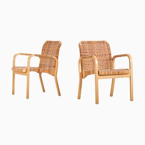 Model 45 Armchairs attributed to Alvar Aalto for Artek, 1970s, Set of 2-QU-1759790