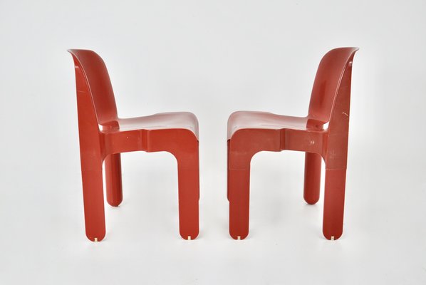 Model 4867 Chairs by Joe Colombo for Kartell, 1970s, Set of 2-HFM-1734112