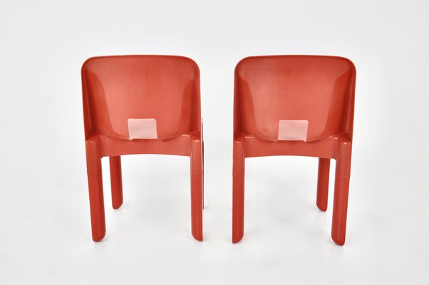 Model 4867 Chairs by Joe Colombo for Kartell, 1970s, Set of 2-HFM-1734112