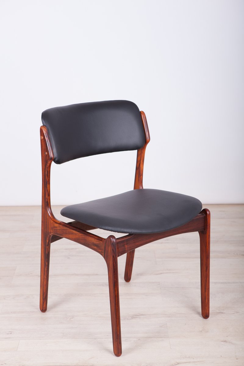 Model 49 Rosewood Dining Chairs by Erik Buch for Oddense Maskinsnedkeri / O.D. Møbler, 1960s, Set of 6