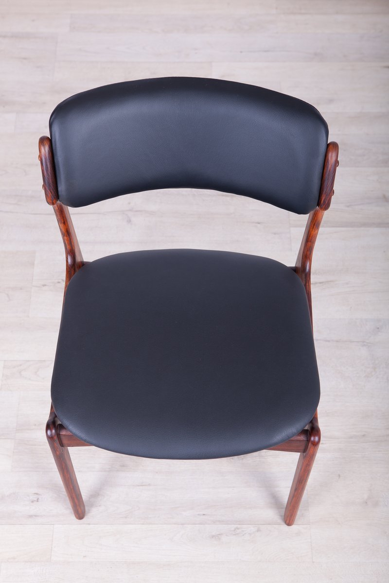 Model 49 Rosewood Dining Chairs by Erik Buch for Oddense Maskinsnedkeri / O.D. Møbler, 1960s, Set of 6