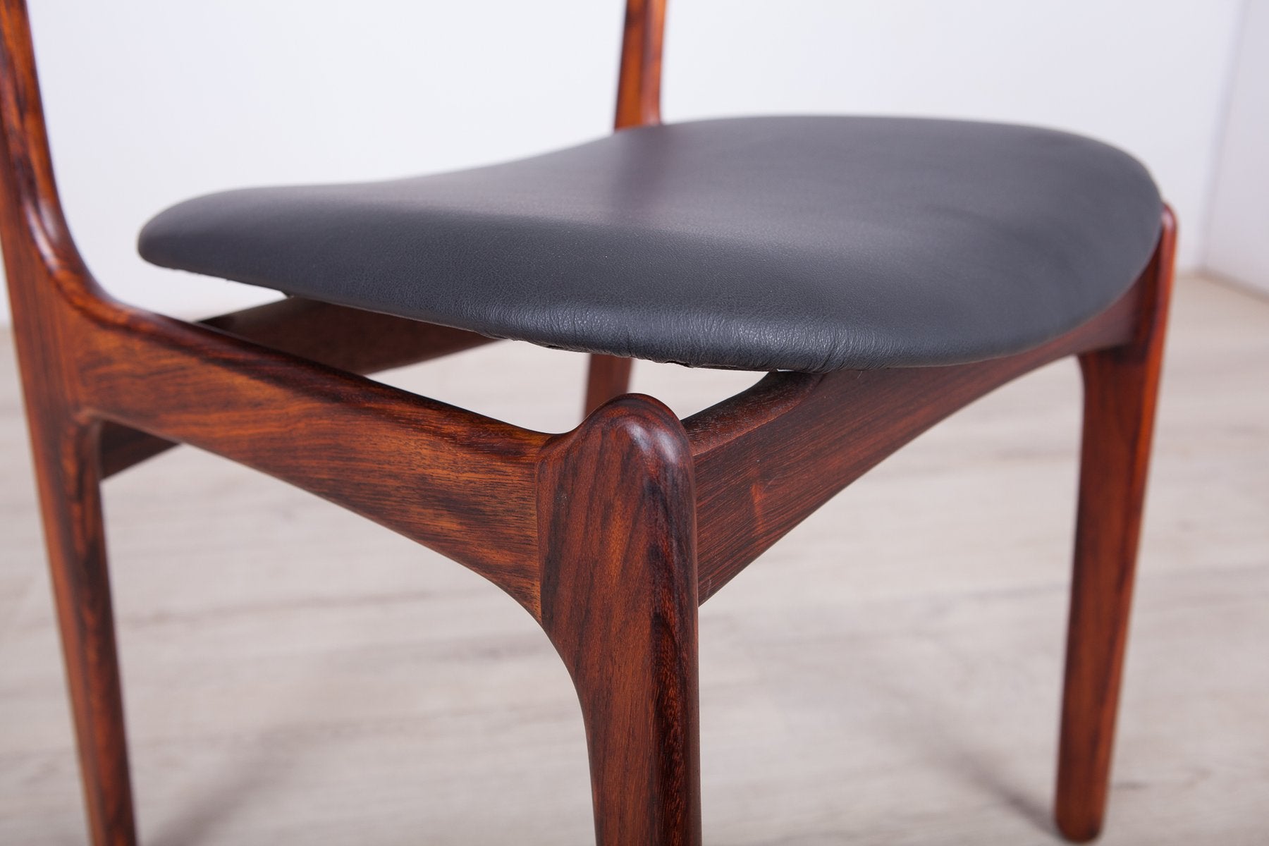 Model 49 Rosewood Dining Chairs by Erik Buch for Oddense Maskinsnedkeri / O.D. Møbler, 1960s, Set of 6