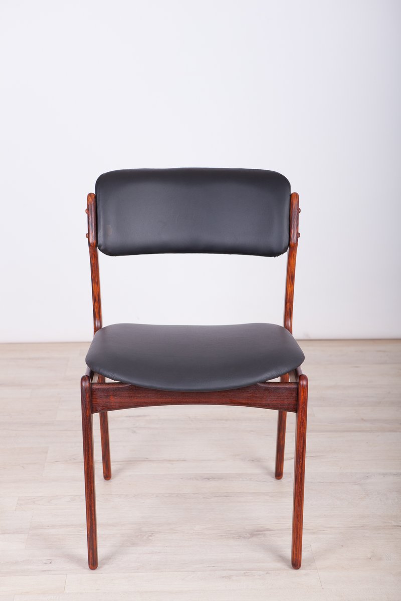 Model 49 Rosewood Dining Chairs by Erik Buch for Oddense Maskinsnedkeri / O.D. Møbler, 1960s, Set of 6