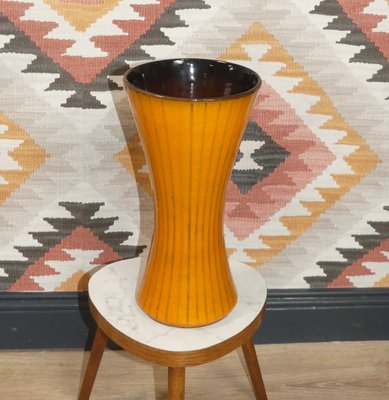 Model 5039-30 Orange Striped Ceramic Vase from Carstens Tönnieshof, 1970s-AFE-1424974