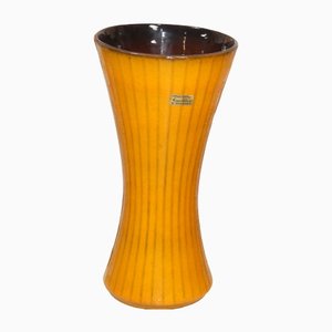 Model 5039-30 Orange Striped Ceramic Vase from Carstens Tönnieshof, 1970s-AFE-1424974