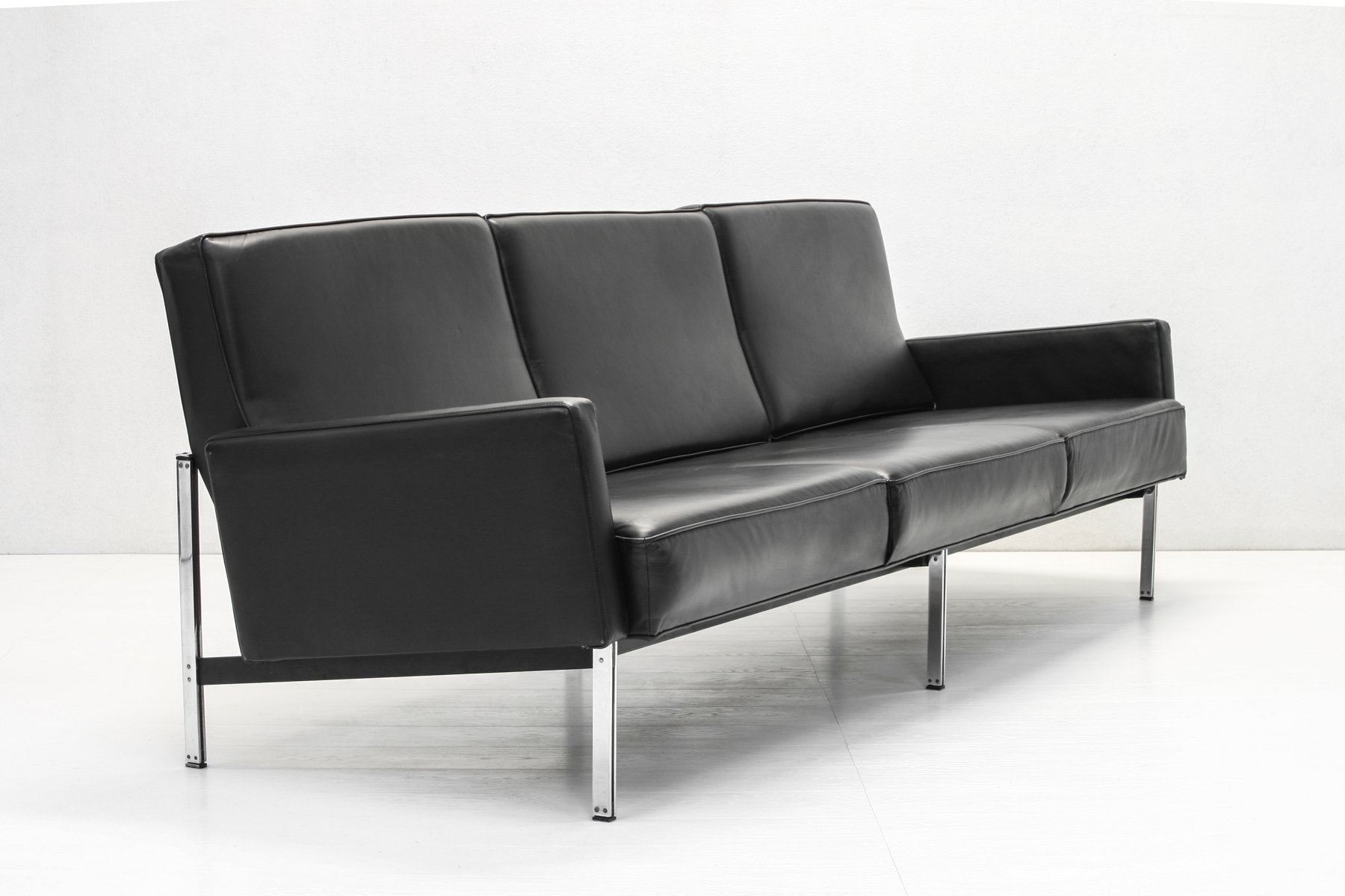 Model 51 Parallel Bar Sofa & Slipper Chairs by Florence Knoll for Knoll International, 1960s, Set of 3