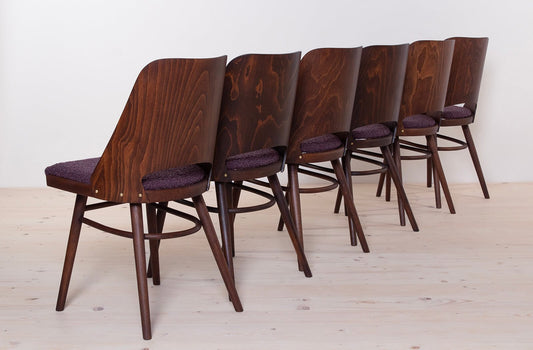 Model 514 Dining Chairs attributed to R. Hofman for Ton, 1960s, Set of 6