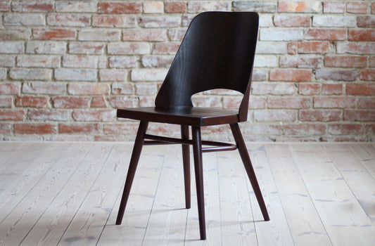 Model 514 Dining Chairs in Beech Veneer by Radomir Hofman for TON, Set of 4