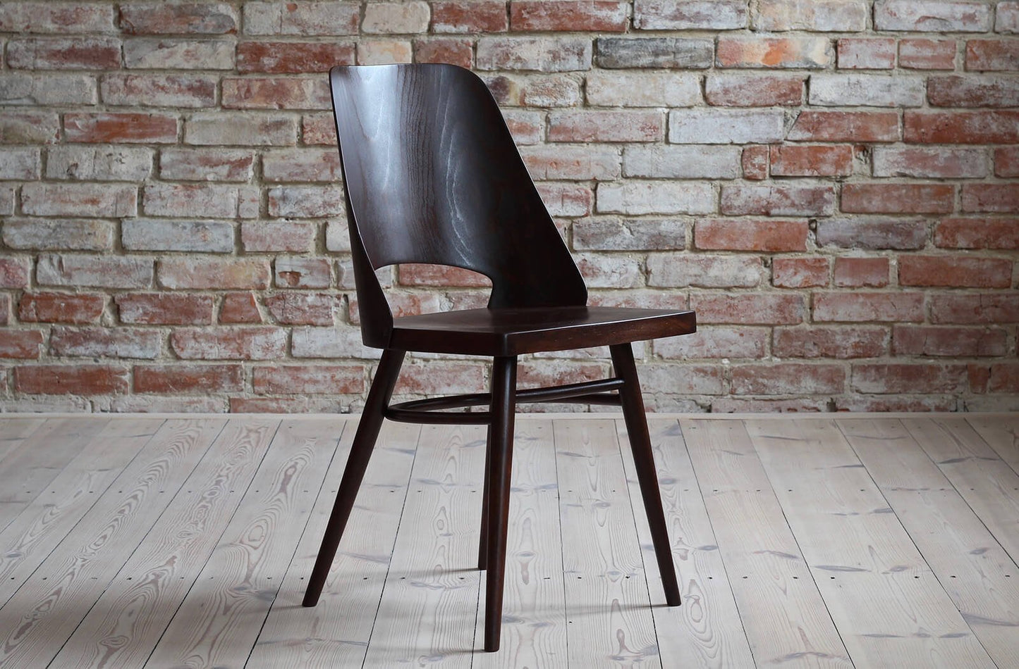 Model 514 Dining Chairs in Beech Veneer by Radomir Hofman for TON, Set of 4