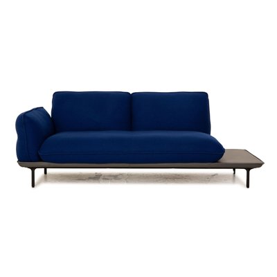 Model 515 Addit 2-Seater Sofa in Blue Fabric and Leather from Rolf Benz-RQW-1748138