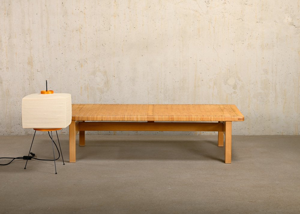 Model 5275 Bench in Oak and Cane by Børge Mogensen, 1972