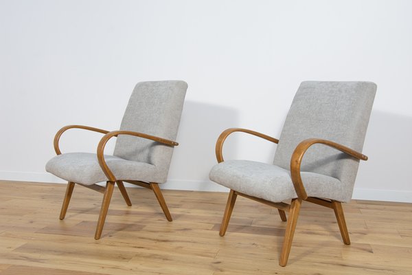 Model 53 Armchairs by Jaroslav Smidek for Ton, 1960s, Set of 2-NIT-1453605