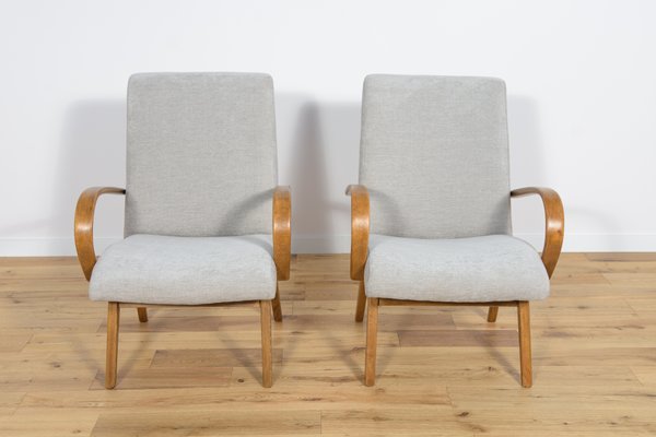 Model 53 Armchairs by Jaroslav Smidek for Ton, 1960s, Set of 2-NIT-1438324