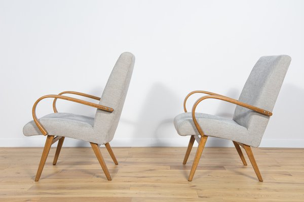 Model 53 Armchairs by Jaroslav Smidek for Ton, 1960s, Set of 2-NIT-1453605