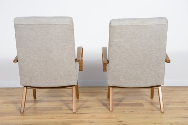 Model 53 Armchairs by Jaroslav Smidek for Ton, 1960s, Set of 2-NIT-1453605