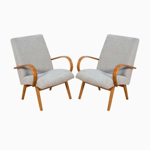 Model 53 Armchairs by Jaroslav Smidek for Ton, 1960s, Set of 2-NIT-1453605