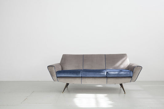 Model 548 3-Seater Sofa by Lenzi for A.P.A. Quarrata-Pistoia, 1960s