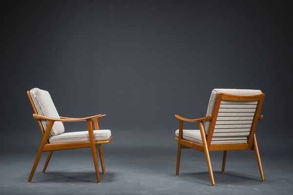 Model 563 Chairs by Fredrik Kayser for Vatne Lenestolfabrikk, Norway, 1960s, Set of 2-ZZH-1721065