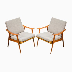 Model 563 Chairs by Fredrik Kayser for Vatne Lenestolfabrikk, Norway, 1960s, Set of 2-ZZH-1721065