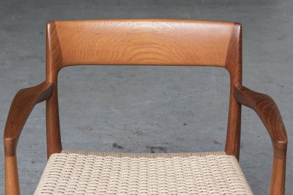 Model 57 Dining Chairs by Niels O. Moller for J.L. Møllers, Denmark, 1960s, Set of 4-GNT-1815234