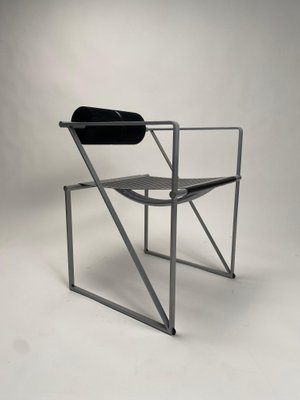 Model 601 Seconda Chairs in Metal attributed to Mario Botta, 1982, Set of 4-KKZ-1814357