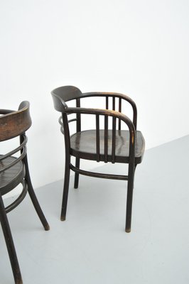 Model 6093 Chairs in Beech by Jacob & Josef Kohn, Vienna, Austria, 1890s, Set of 2-ZE-1763337