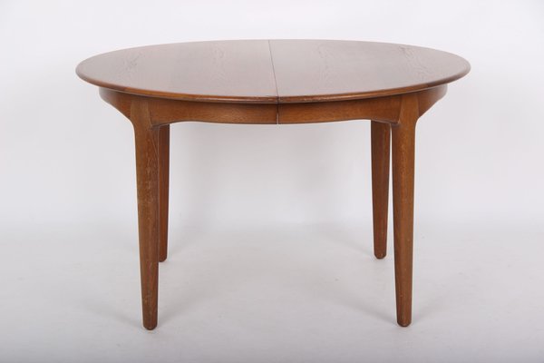 Model 62 Round Dining Table by Henning Kjærnulf for Sorø Stolefabrik, 1960s-DQ-1386135