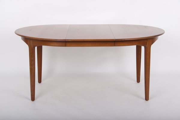 Model 62 Round Dining Table by Henning Kjærnulf for Sorø Stolefabrik, 1960s-DQ-1386135