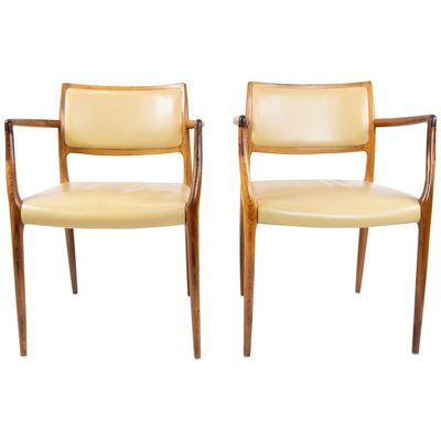 Model 65 Rosewood Armchairs by N.O. Moeller, 1960s, Set of 2-UY-838852