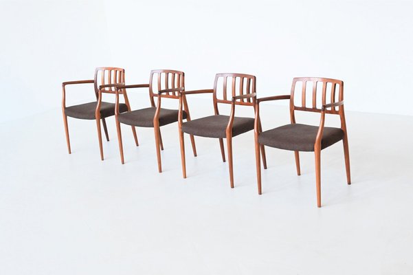 Model 66 Armchairs in Rosewood by Niels Otto Møller for J.L. Møllers, 1970s, Set of 4-BXV-1791751