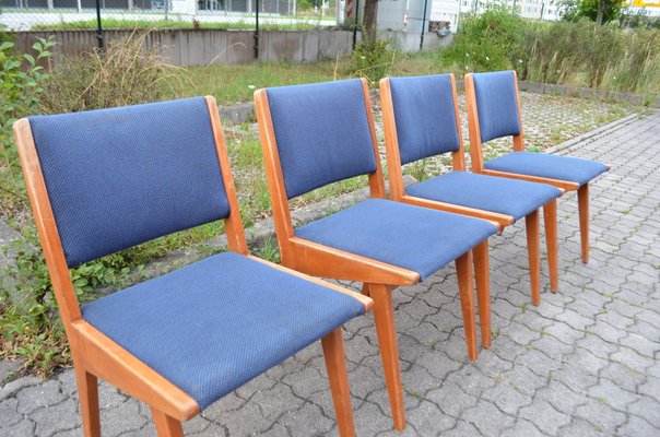 Model 666 Dining Chair by Jens Risom for Knoll International, 1950s, Set of 4-UF-1756005