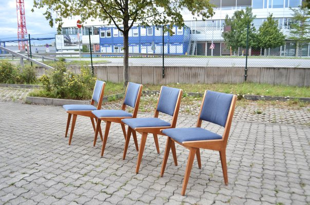 Model 666 Dining Chair by Jens Risom for Knoll International, 1950s, Set of 4-UF-1756005