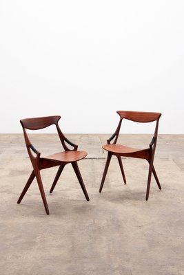 Model 71 Dining Chairs by Arne Hovmand Olsen for Mogens Kold, 1960s, Set of 8-EZZ-1783328