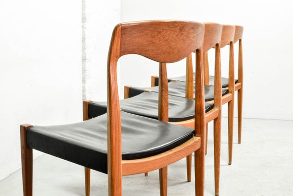 Model 71 Dining Chairs by Niels Otto Møller, 1950s, Set of 4-IXC-808625