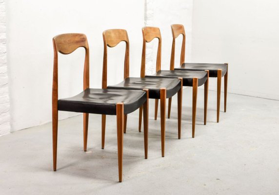 Model 71 Dining Chairs by Niels Otto Møller, 1950s, Set of 4-IXC-808625