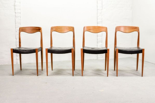 Model 71 Dining Chairs by Niels Otto Møller, 1950s, Set of 4-IXC-808625