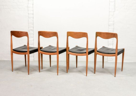 Model 71 Dining Chairs by Niels Otto Møller, 1950s, Set of 4-IXC-808625