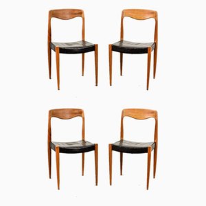 Model 71 Dining Chairs by Niels Otto Møller, 1950s, Set of 4-IXC-808625